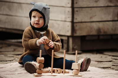 [Wooden Story] Natural Stacking Toy XL