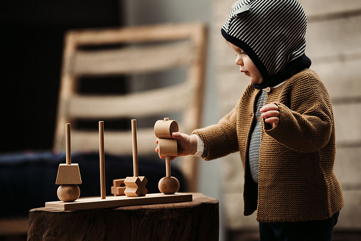 [Wooden Story] Natural Stacking Toy XL