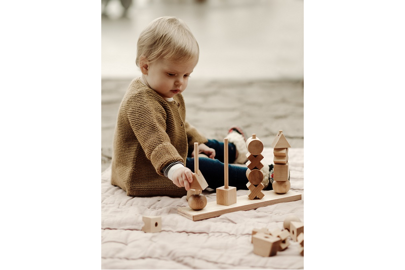 [Wooden Story] Natural Stacking Toy XL