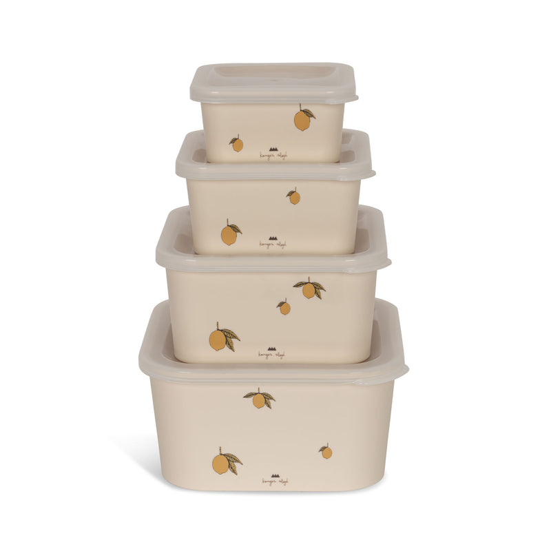 [Konges slojd] Food Container Set -Lemon