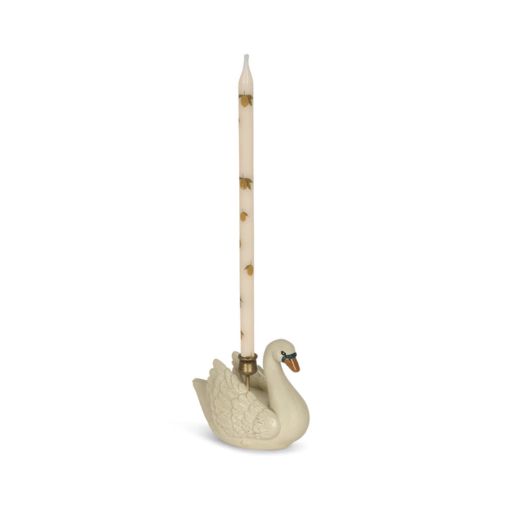 [Konges slojd] Swan Candle Holder - Cream