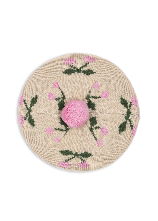 [Konges slojd] Belou Knit Beret - Cherry