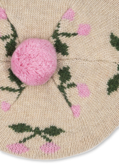[Konges slojd] Belou Knit Beret - Cherry
