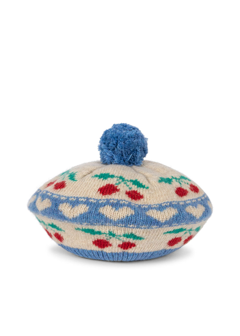 [Konges slojd] Belou Knit Beret - Cherry Stripe