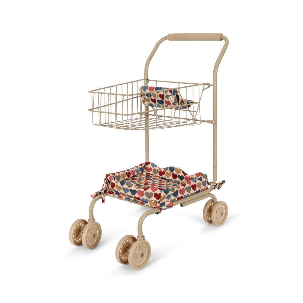 [Konges slojd] Kids Shopping Cart - Coeur Bisous