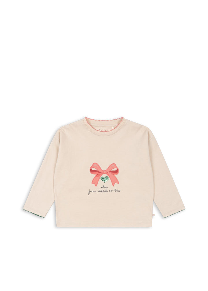 [Konges slojd] Lin Ls Tee GOTS - Brazilian Sand