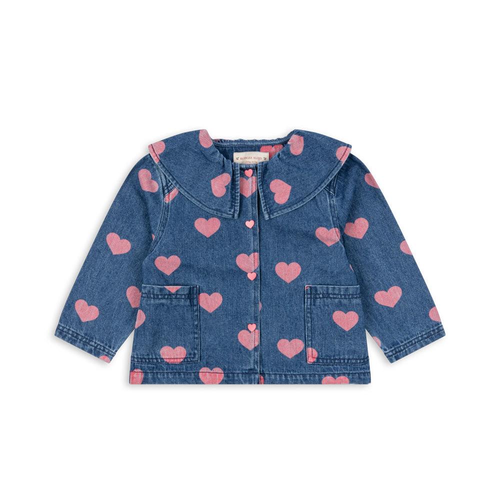 [Konges slojd] Magot Denim Shirt GOTS - Bon Coeur Pink