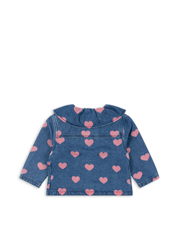 [Konges slojd] Magot Denim Shirt GOTS - Bon Coeur Pink