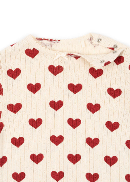 [Konges slojd] Minnie Onesie GOTS - Amour Rouge
