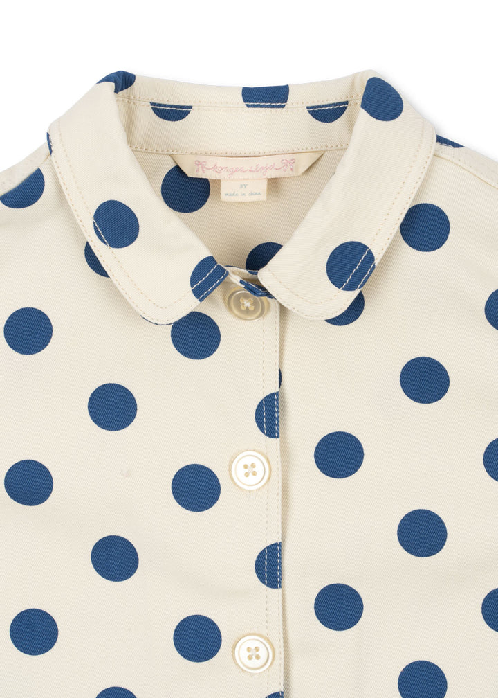 [Konges slojd] Nola Shirt Jacket GOTS - Blue Dot