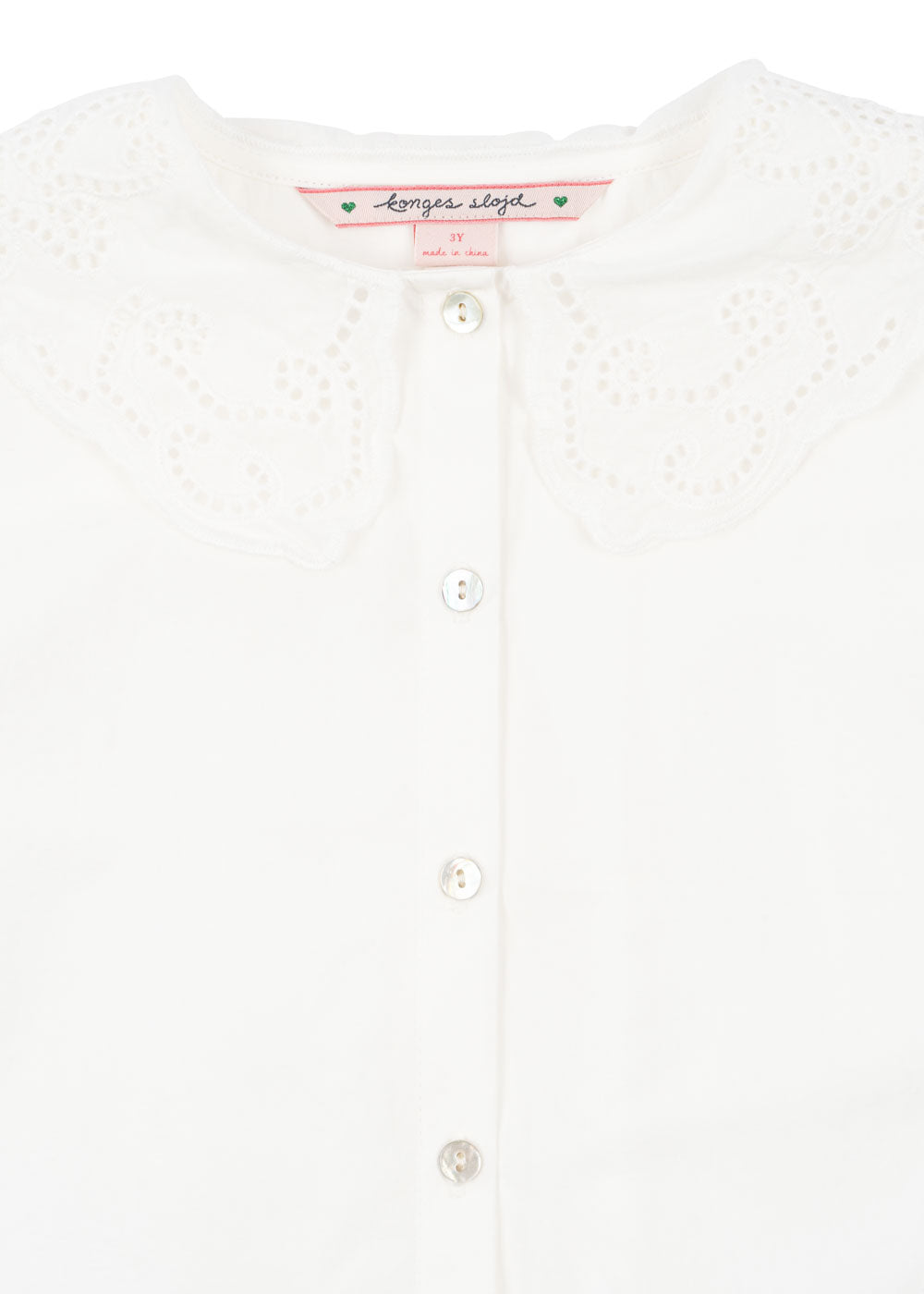 [Konges slojd] Rilo Collar Shirt - Optic White