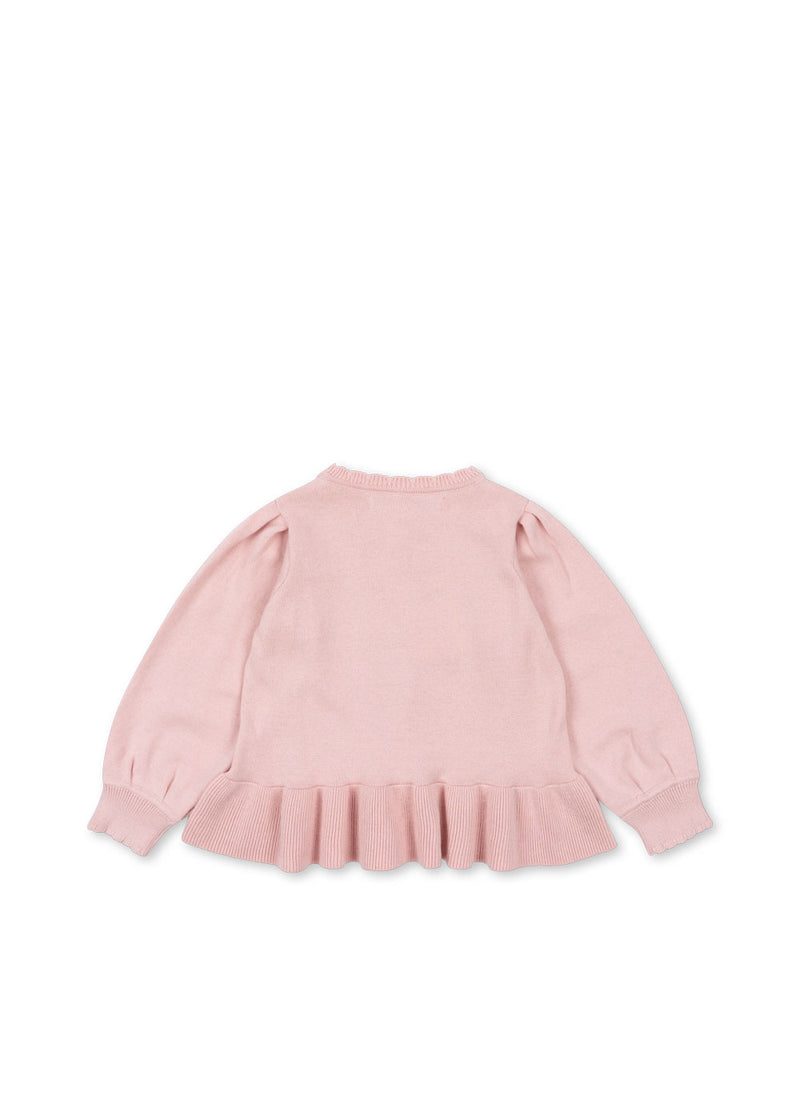 [Konges slojd] Soleil Knit Cardigan GOTS - Silver Pink