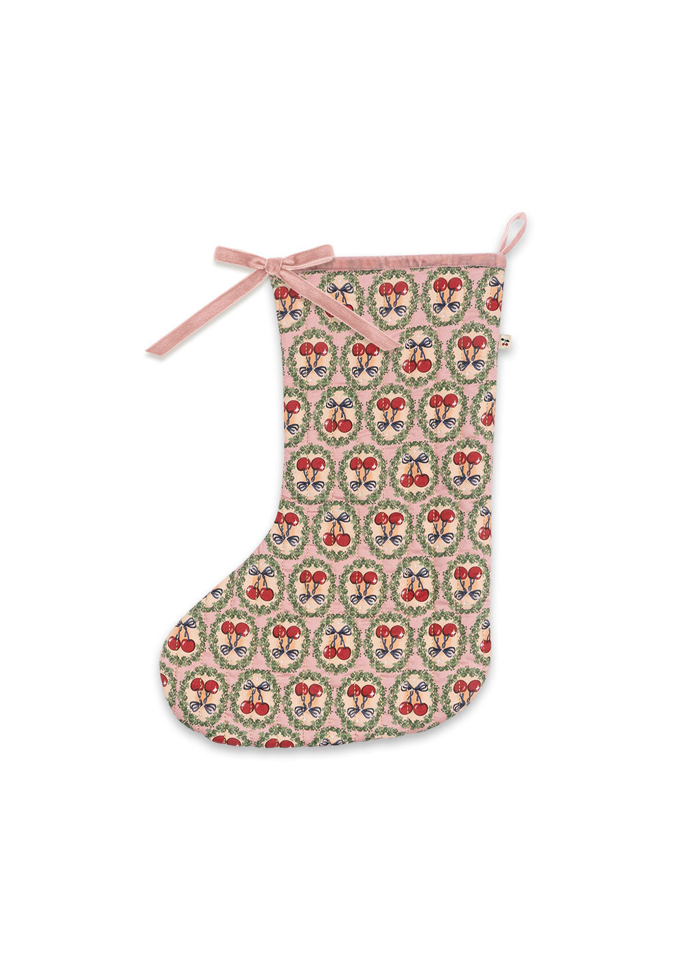 [Konges slojd] Cherry Stocking - Cherry Bow