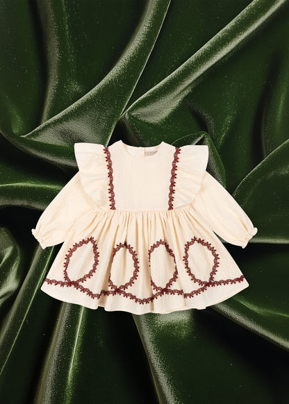[Konges slojd] Fee Dress GOTS - Buttercream