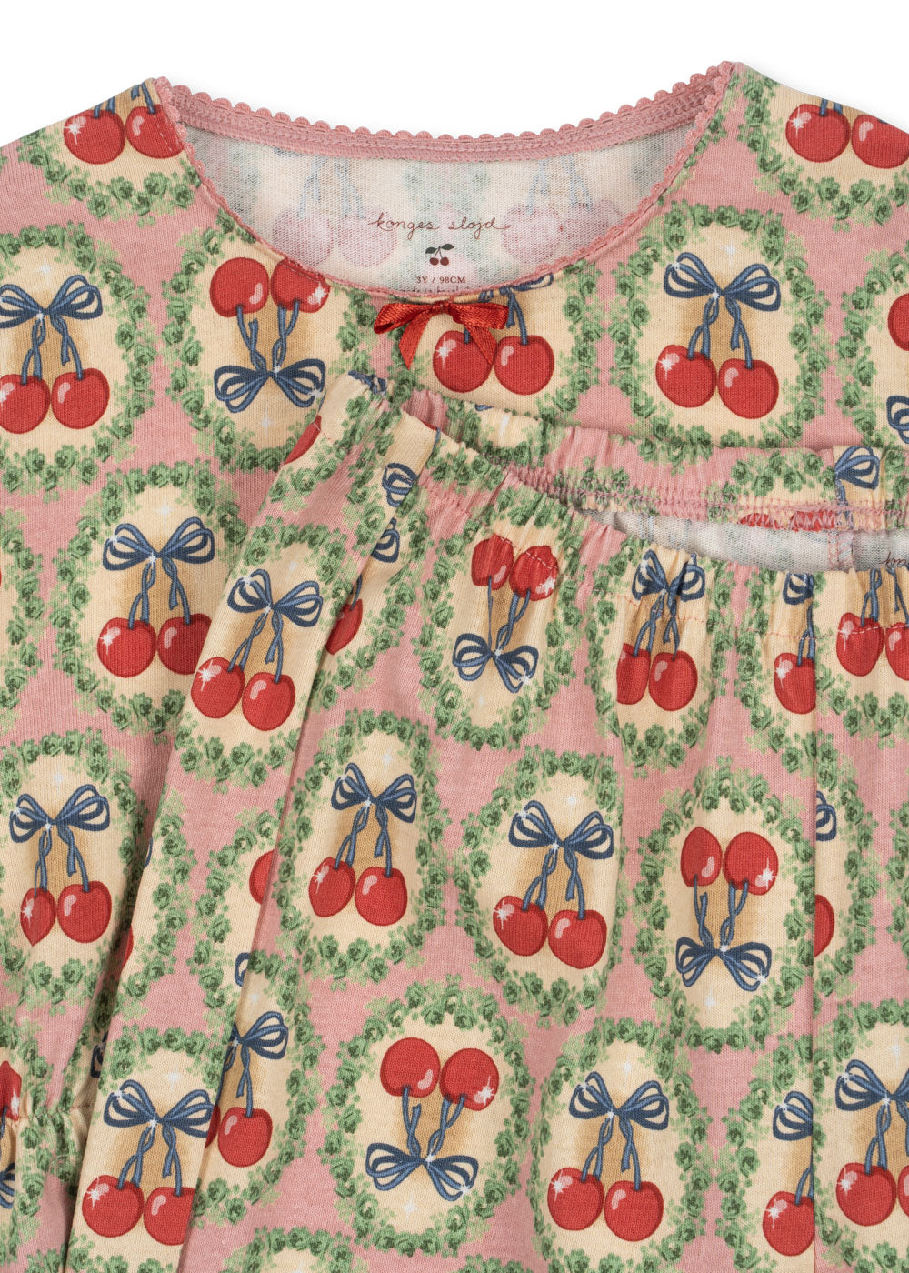 [Konges slojd] Drey Set GOTS - Cherry Bow