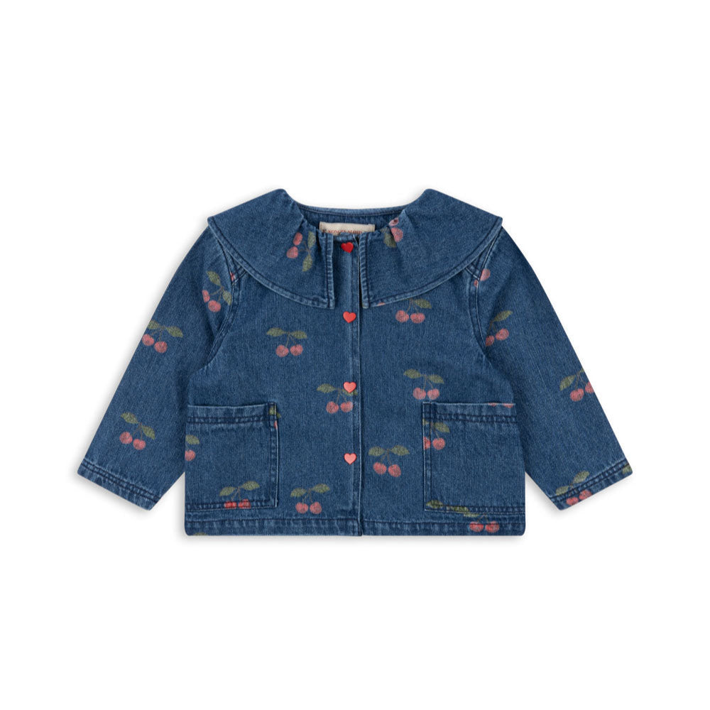 [Konges slojd] Magot Denim Shirt GOTS - Ma Grande Cerise Denim