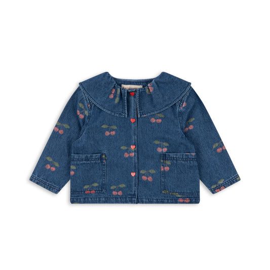 [Konges slojd] Magot Denim Shirt GOTS - Ma Grande Cerise Denim