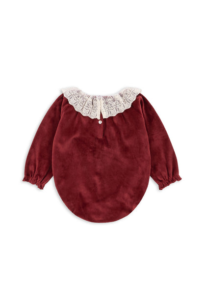 [Konges slojd] Venola Romper GRS - Red Dahlia