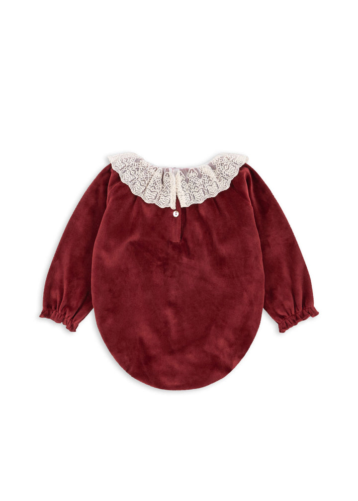 [Konges slojd] Venola Romper GRS - Red Dahlia