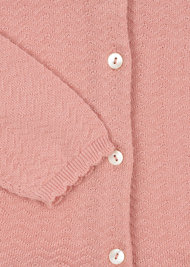 [Konges slojd] Cypres Cardigan GOTS - Mellow Rose