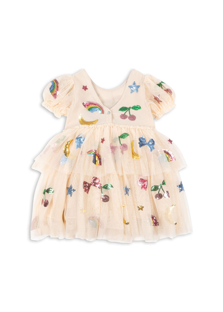 [Konges slojd] Yvonne Puff Dress - Rainbow Twinkle