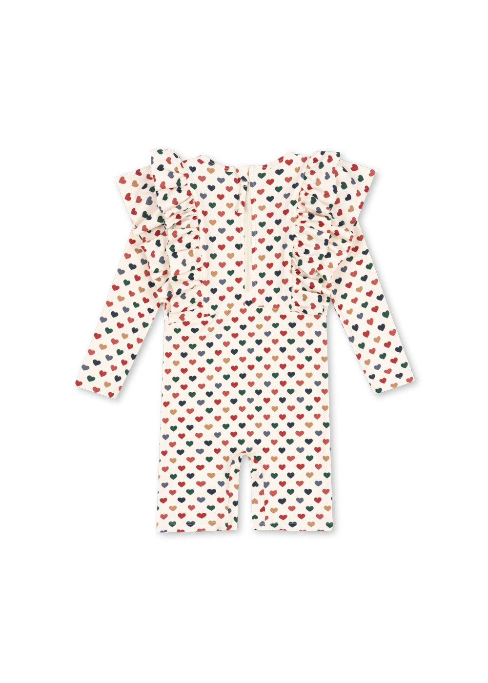 [Konges slojd] Manuca Frill Onesie - Coeur colore