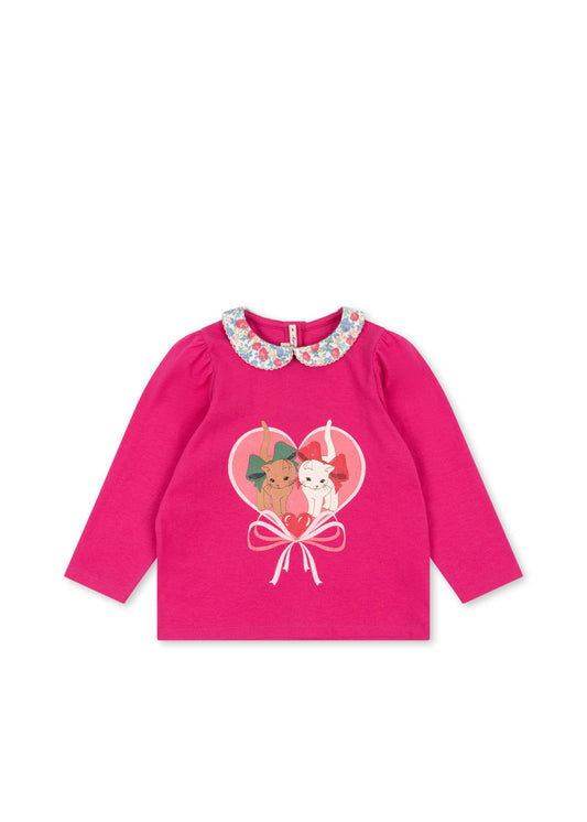 [Konges slojd] Babette Blouse GOTS - Viva Magenta