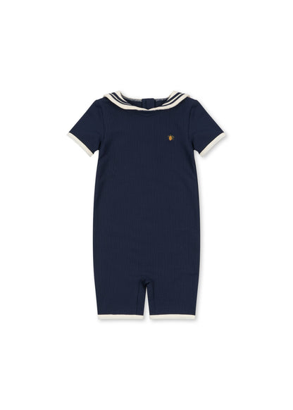 [Konges Slojd] Sailor Swim Onesie - Navy Blazer
