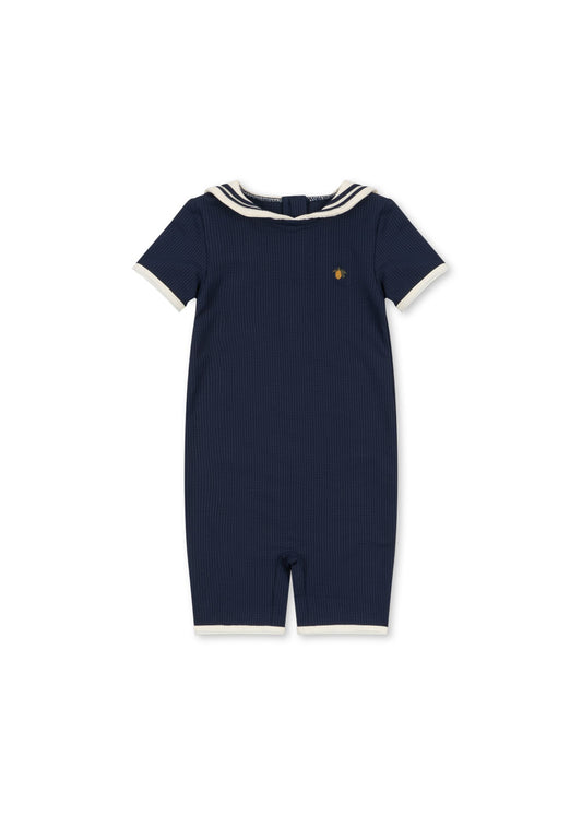 [Konges Slojd] Sailor Swim Onesie - Navy Blazer