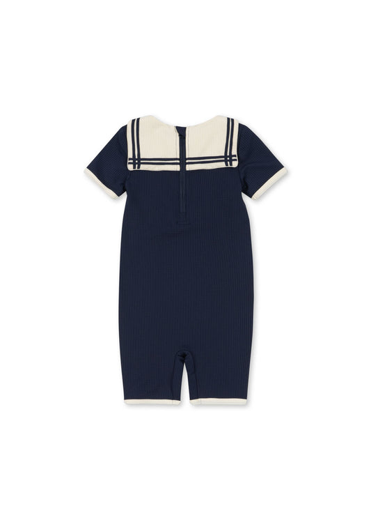 [Konges Slojd] Sailor Swim Onesie - Navy Blazer