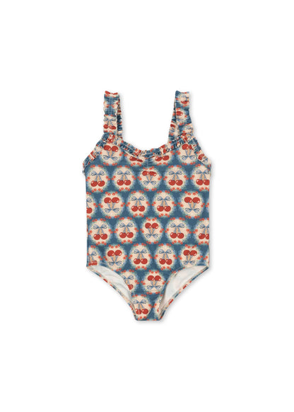 [Konges slojd] Maya Swimsuit GRS - Cherry Bow Blue