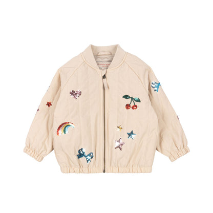 [Konges slojd] Juno Sequin Bomber Jacket - Smoke Gray