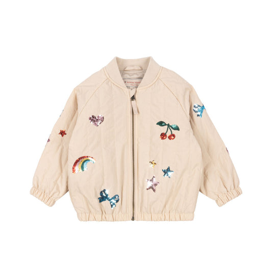 [Konges slojd] Juno Sequin Bomber Jacket - Smoke Gray
