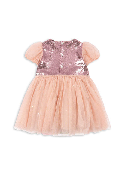 [Konges slojd] Odette Rainbow Dress - Evening Sand