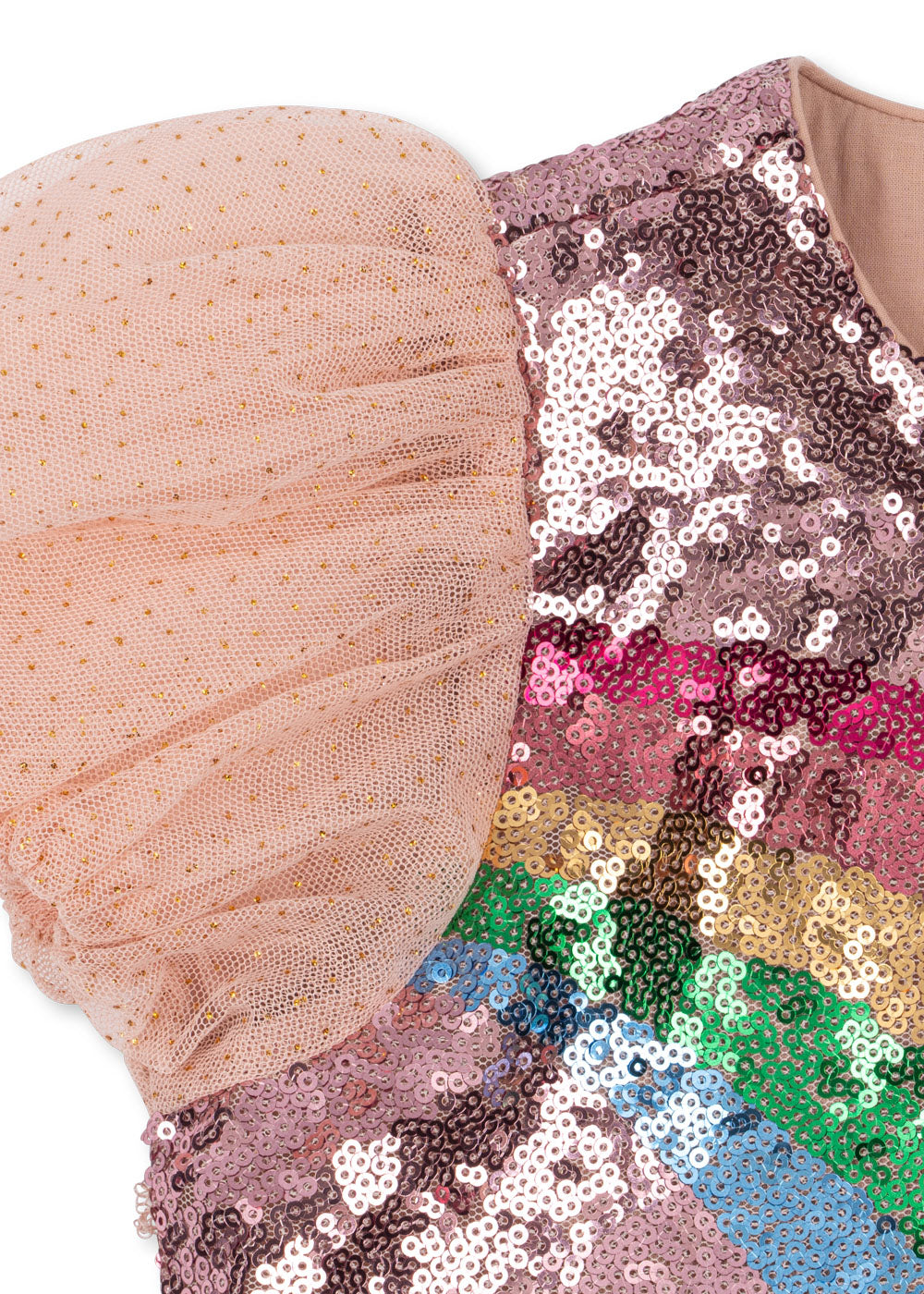[Konges slojd] Odette Rainbow Dress - Evening Sand