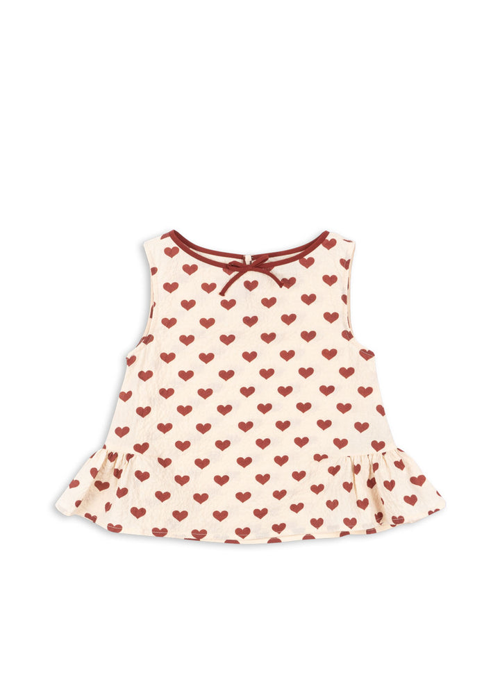 [Konges slojd] Ava Top GOTS - Amour Rouge
