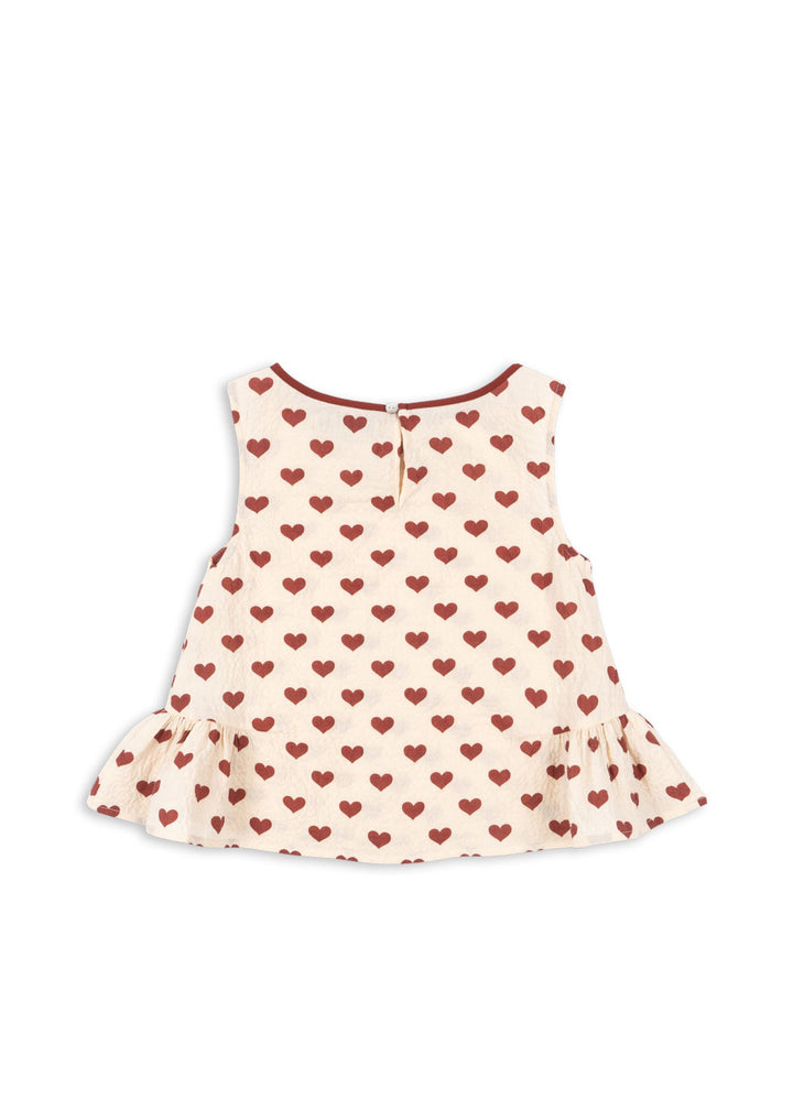 [Konges slojd] Ava Top GOTS - Amour Rouge