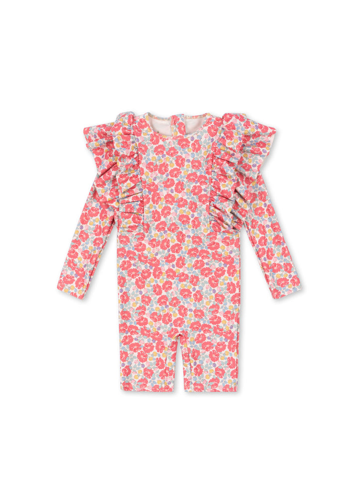[Konges slojd] Manuca Frill Onesie - Rose Anglaise
