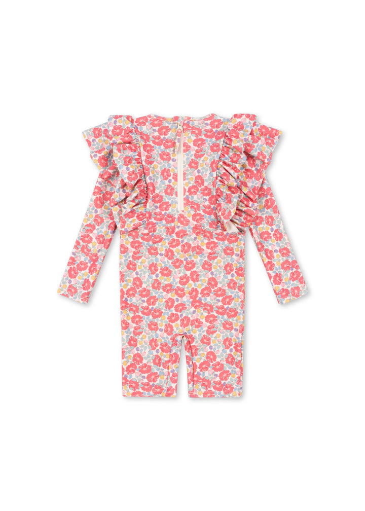 [Konges slojd] Manuca Frill Onesie - Rose Anglaise