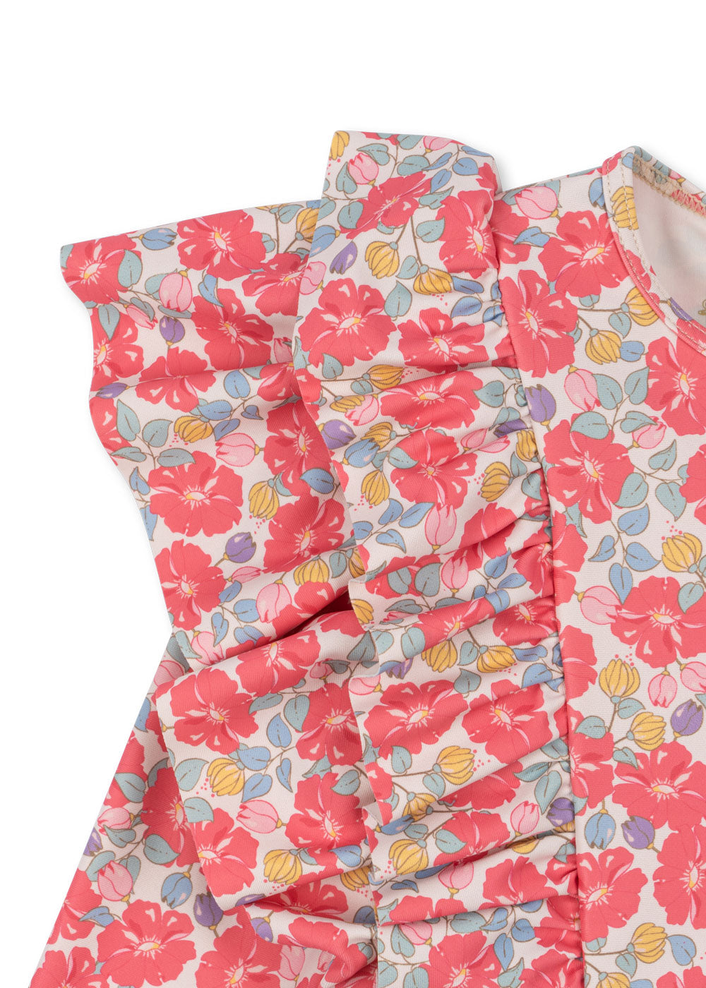 [Konges slojd] Manuca Frill Onesie - Rose Anglaise