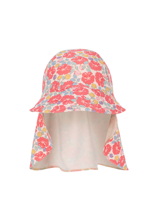 [Konges slojd] Manuca Frill Sun Hat GRS - Rose Anglaise
