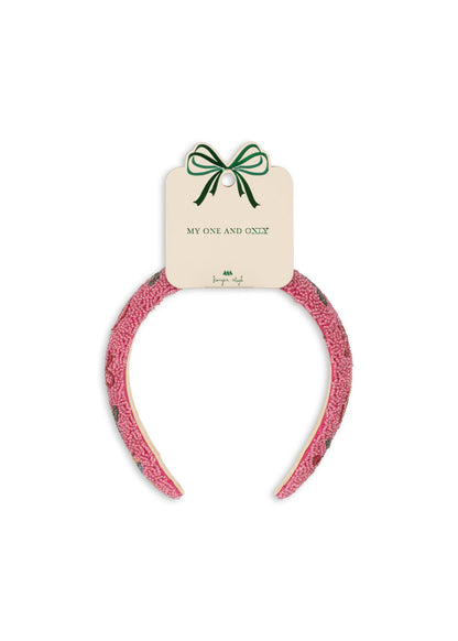 [Konges slojd] Beaded Hairbrace - Bubblegum
