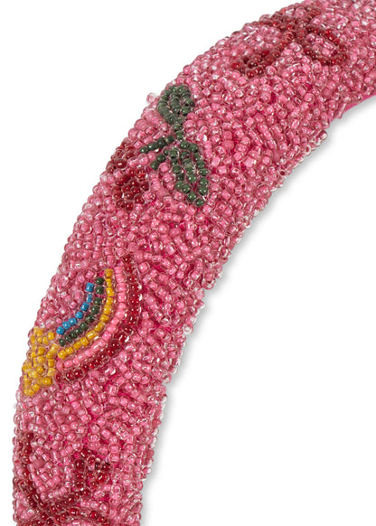 [Konges slojd] Beaded Hairbrace - Bubblegum