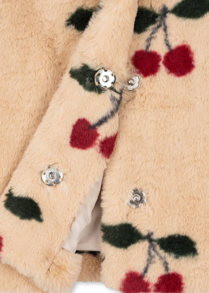 [Konges slojd] Fuzzie Coat GRS - Ma Grande Cerise