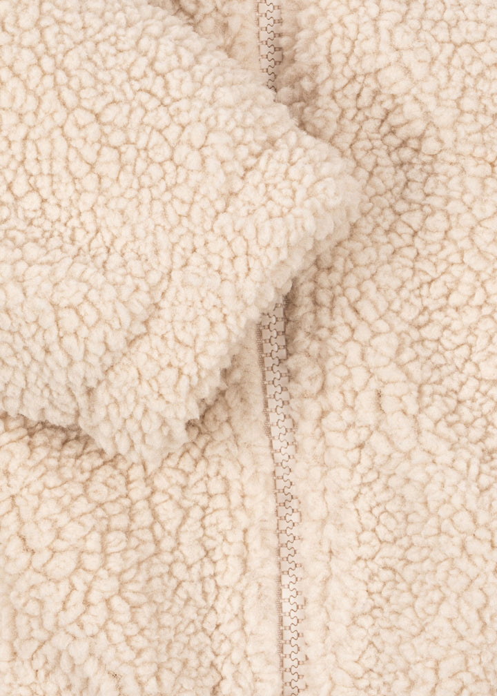 [Konges slojd] Jazz Teddy Bomber Jacket - Sand Dollar