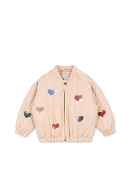 [Konges slojd] Juno Sequin Bomber Jacket - Cameo Rose