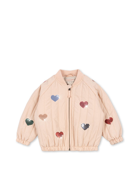 [Konges slojd] Juno Sequin Bomber Jacket - Cameo Rose