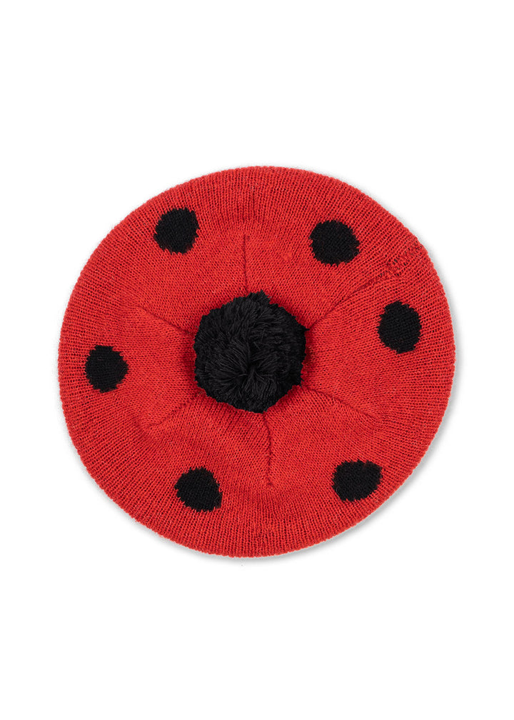 [Konges slojd] Ladybug Beret - Barbados Cherry