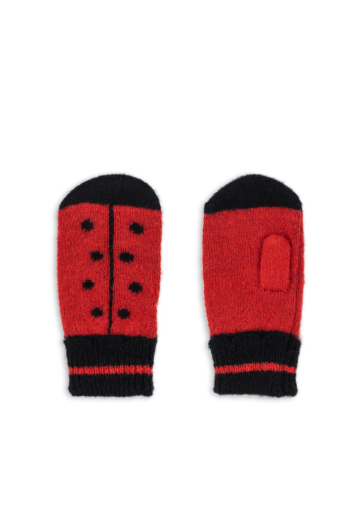 [Konges Slojd] Ladybug Mittens - Barbados Cherry