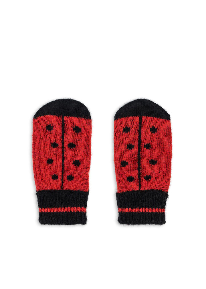 [Konges Slojd] Ladybug Mittens - Barbados Cherry